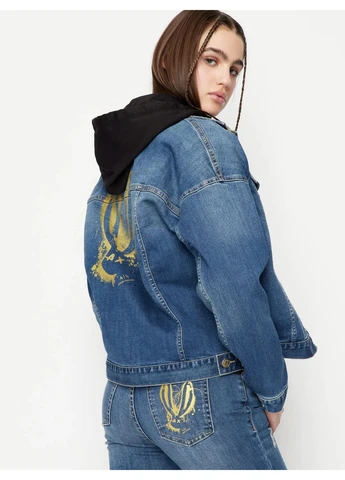 Синя демісезонна джинсова куртка 6979737 джинс qz3121 Armani Exchange