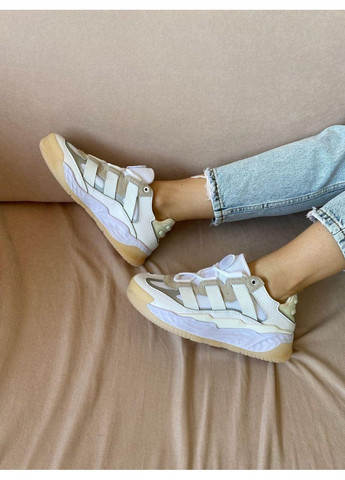 Бежеві Осінні кросівки чоловічі adidas niteball white gum адідас найтбол No Brand