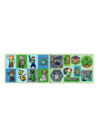 Раскраска А4/12стр " " /743222/ "Minecraft" с наклейками и заданиями (1/100) Yes (393785153)