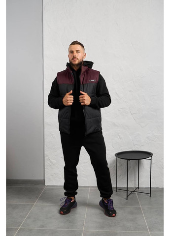 Черный зимний костюм мужской тройка Garna