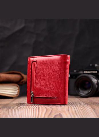 Яркий женский кошелек из натуральной кожи 19465 Красный st leather (331907069)