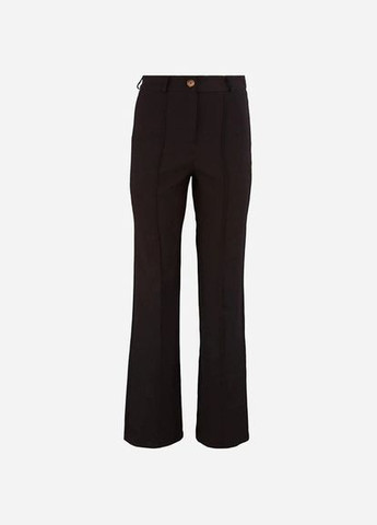 Черные кэжуал демисезонные прямые брюки Trendyol