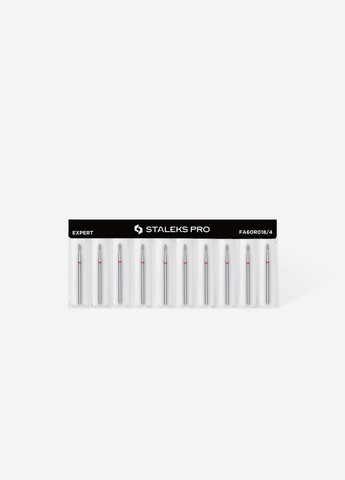 Фреза алмазная staleks pro почка острая красная диаметр 1,8 мм/рабочая часть 4 мм Stalex (306548141)