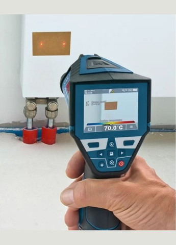 Акумуляторний термодетектор GIS 1000 C Professional 0601083301 (10.8В, 1.5 Ач, від -40 до 1000°C) тепловізор + АК (22069) Bosch (315890380)