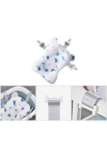 Матрацик-килимок у ванну Bestbaby 340 White Whale для дитини з кріпленнями 2 шт. Baby Best (352011426)