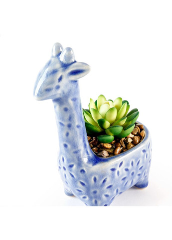 Искусственное растение в горшке MY HOME 15.5 см Зеленое/голубое (DHFLOWERS-20 GREEN/BLUE) MVM (301084631)