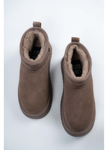 Угги женские Натуральная замша коричневые 346865 Where Uwear (370268999)