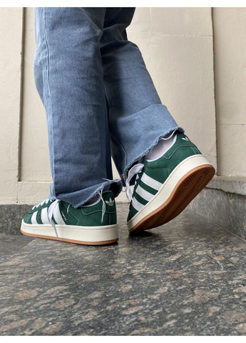 КРОСІВКИ ЖІНОЧІ ADIDAS CAMPUS 00S DARK GREEN CLOUD WHITE АДІДАС КАМПУС No Brand сірі демісезони (369387437)