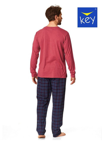 Чоловіча тепла фланелева піжама Key (303106185)