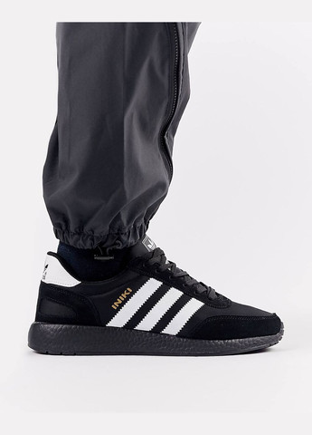 Чорні Осінні кросівки чоловічі, вьетнам adidas Originals Iniki Total Black White