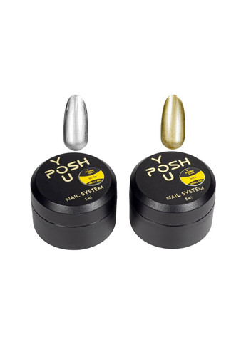 Гелева фарба для дизайну нігтів металік Metal Gel 5 мл, Gold You Posh (321998974)