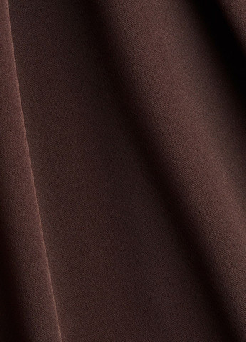 Темно-коричневая однотонная юбка H&M