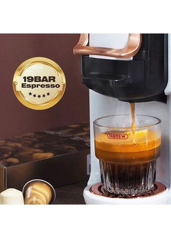 Кавоварка H2B 5 в 1 з кількома капсулами для холодної та гарячої кави (чорна) HiBREW (351505628)