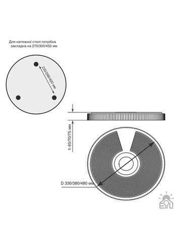 Смарт люстра музична керована світлодіодна SONG R RGB 60 Вт 380x70 мм Біла ESLLSE (365650783)
