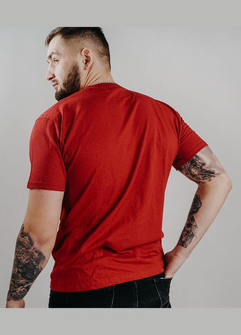 Темно-червона футболка чоловіча valueweight (061036e3ml) з коротким рукавом Fruit of the Loom