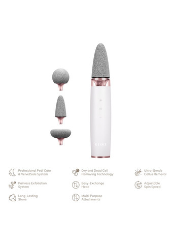 Шлифовальная пилка для стоп с дополнительными насадками Electric Pumice Foot Smoothing Multi-Pen 8в1 starlight GESKE (341526254)