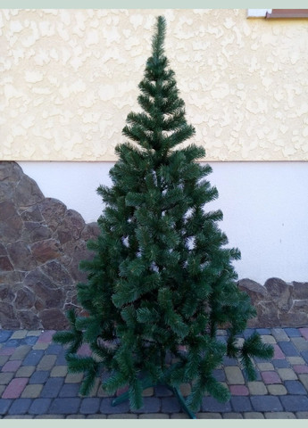 Елка ель искусственная зеленая стандартная "Карпатская", на Новый год, с подставкой, 150 см Xatynka (269266242)