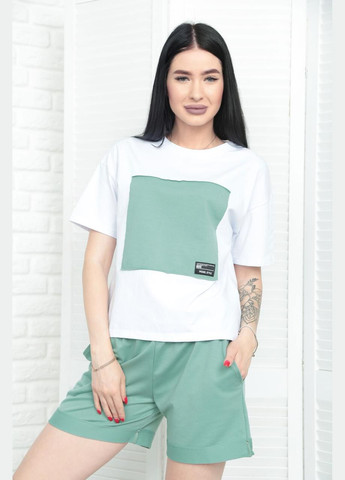 Двоколірний костюм із шортами Fashion Girl (300775394)