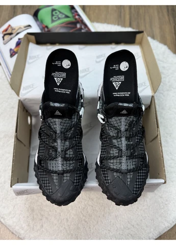 Білі літні кросівки nike acg mounth low blac white найк асж маунс флай No Brand