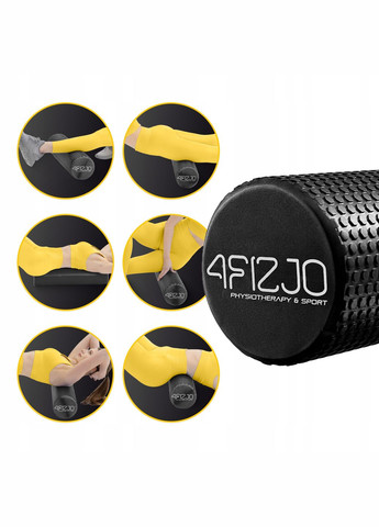 Массажный ролик CARE+ EVA 60 x 15 см (валик, роллер) Black () 4FIZJO P-5907739310767 (275095716)