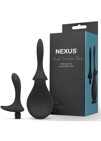 Анальний душ із двома насадками ANAL DOUCHE SET 250 ml Nexus (297587496)