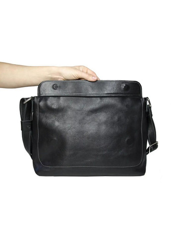 Чоловіча шкіряна сумка через плече 24х32х6 см Grande Pelle (315869128)