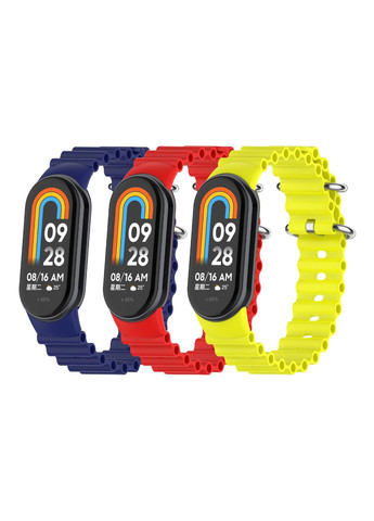 Ремешок для Xiaomi Mi Band 8/9 Ocean band Цвет White No Brand Xiaomi Smart Band 10,Xiaomi Smart Band 8,Xiaomi Smart Band 9 (340284278)
