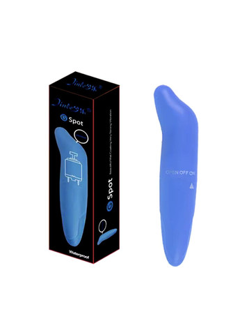 Синий мини-вибратор "Дельфин" для точечной стимуляции No Brand (341305825)