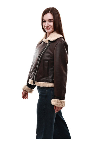 Темно-коричневая зимняя куртка зимняя женская M@C