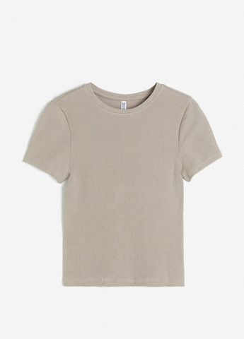 Сіро-бежева літня футболка H&M