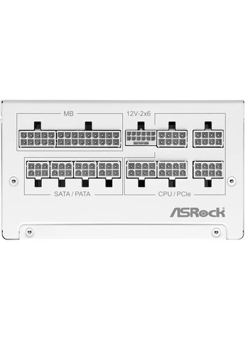 БЖ 1000W SteelLegend White SL-1000GW ATX 3.1 135mm, 80+ Gold, Fully Modular, Retail ASRock (360403438)