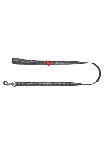 Повідець для собак з відновленої бавовни Re-cotton світловідбивний Ш 25 мм Дл 300 см сірий WAUDOG (364749613)