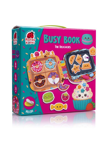 Развивающая игра для детей Roter Käfer с липучками. Бизи Бук. Смаколики. RK1170-03 Vladi toys (366467216)