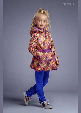 Фиолетовая зимняя куртка для девочки Zironka