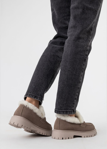 Gifanni Туфли (1763ЦА) серо-бежевый з натуральная замша, китай — зима (328912657)