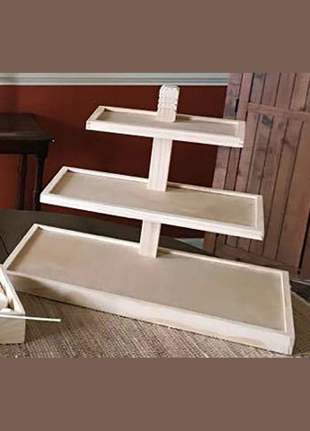 Подставка для десертов из дерева Савоярди зефир (КИП-001320) No Brand (327847516)