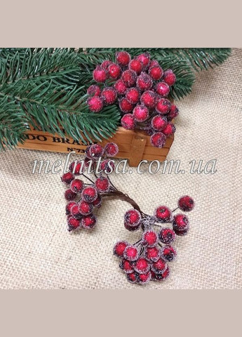 Штучні ягоди Калина в цукрі, пучок, бордові, 40 шт No Brand (341730856)