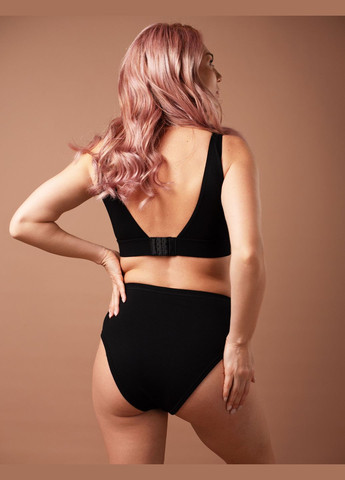 Чорний топ бюстгальтер slz25301008 чорний Brabrabra без кісточок віскоза