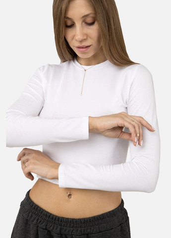 Жіноча футболка з довгим рукавом колір білий CB-00255388 Busem - (319053172)