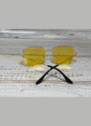 Очки женские солнцезащитные стильный желтый цвет формы квадрат LIGHT (315889455)