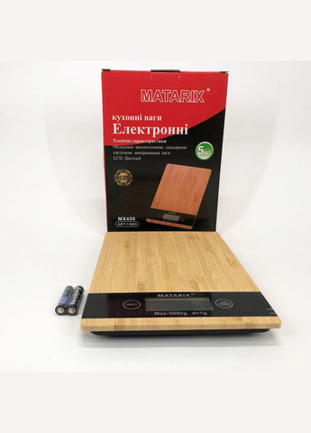 Ваги кухонні MX-406 5кг Wood, Кухонні ваги для приготування страв, Ваги для домашньої кухні Domotec (317250866)