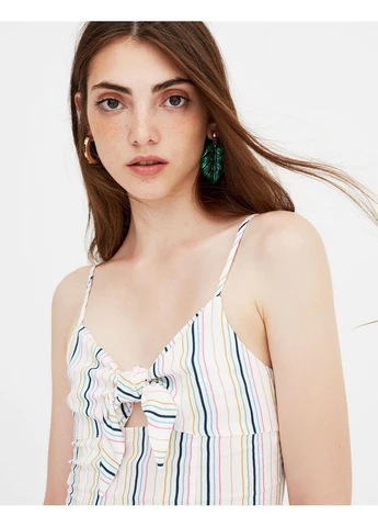 Топ лето,белый в цветную полоску, Pull & Bear (391036751)