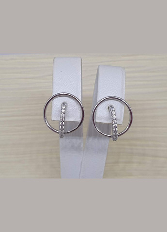 Серебряные пуссеты с фианитами. 3364.1 Dear (300078245)