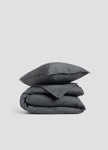 Комплект білизни із вареної бавовни Silver євро, Простирадло з резинкою 200х200 Leglo (300370417)