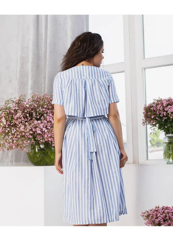 Голубое платье льняное Anastasimo