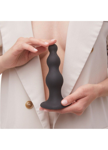 Насадка для страпону Strap On Me Dildo Plug Beads Black L для вагінальної анальної стимуляції Strap-On-Me (298473824)