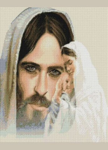 Алмазная мозаика Взгляд Иисуса 40х50 см SP094 ColorArt (289370680)