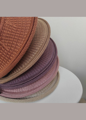 Жіночий літній в’язаний капелюх з деаоративною квіткою, легка дихаюча панама для прогулянок, подорожей, відпочинку, моря No Brand (334877750)