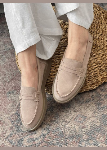 Женские лоферы cream No Brand кремовые лето (346392793)