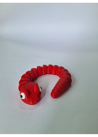 Рухлива флексі іграшка "Змійка" 3D друк, червона No Brand (372185993)